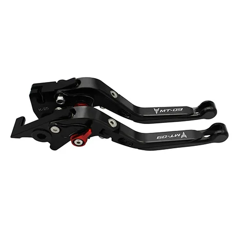Логотип MT-09 для YAMAHA MT-09 MT09 MT 09 Tracer- ЧПУ Регулируемый Складной Выдвижная сцепные рычаги - Цвет: Black Red