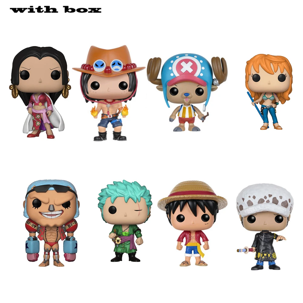 新しいroronoa ゾロフランキーナミボア ハンコックルフィとボックスフィギュアpopおもちゃコレクションモデルのおもちゃ Action Figures Aliexpress