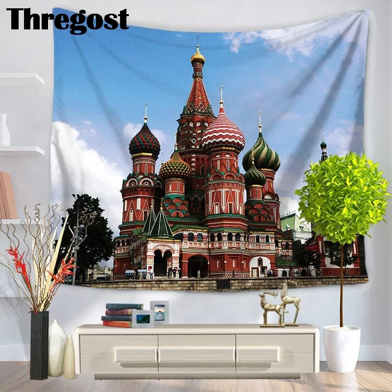 Thregost World известный сценический настенный гобелен с принтом, подвесной современный богемный Декор для дома, колледжа, общежития, 3D гобелен