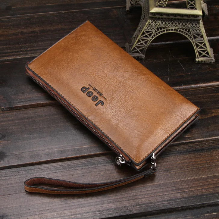 

2019 New Fashion man Wallets Long Style Multi-functional wallet Purse Fresh PU leather Clutch Card Holder
