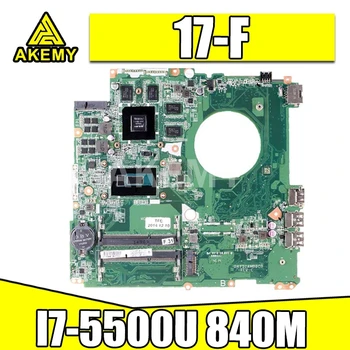 

Akemy Laptop motherboard For HP Pavillion 17-F 17' Inch I7-5500U 840M Mainboard N15P-GT-A2 DAY31AMB6C0 SR23W