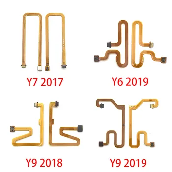 

50Pcs/lot Home Button Fingerprint Touch Id Sensor Connector Flex Cable For Huawei Y6 Y7 P8 Lite 2017 Y9 2018 P Smart 2019