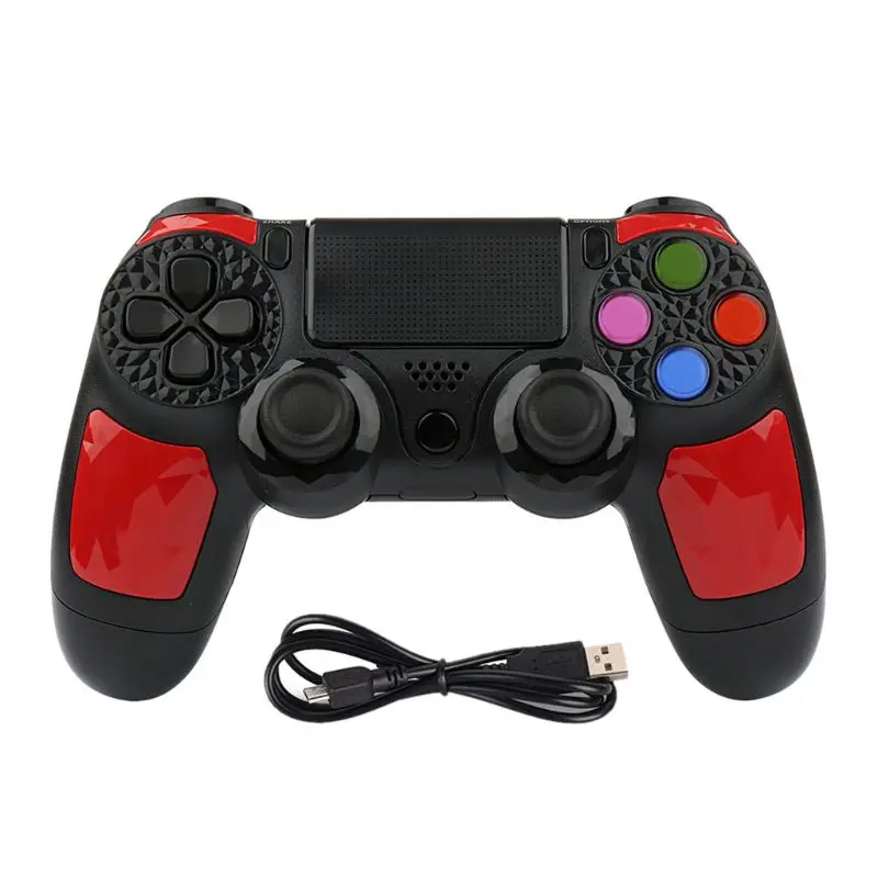 Красный PS4 беспроводной геймпад Bluetooth беспроводной контроллер Джойстик для PS4/PS4 Pro/PS4 LX9A - Цвет: Красный