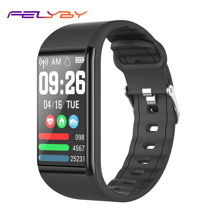 FELYBY B88 color screen smart bracelet heart rate exercise fitness waterproof lady physiological monitoring