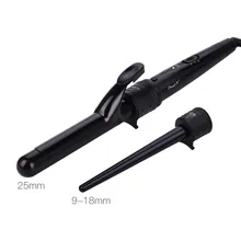 Бигуди для волос 25 мм со сменным сверхтонким электробигуди для маленьких Кудрей с регулировкой температуры двойное напряжение 30