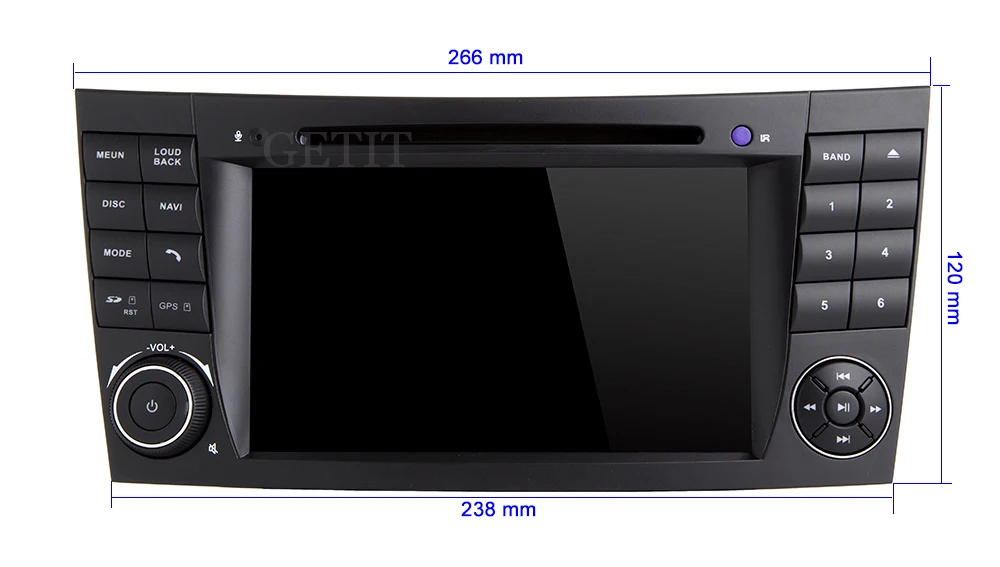Clearance DSP Chip Android 9.0 Car DVD Multimedia Player for Mercedes/Benz W209 W463 W219 W211 with Radio,2 Din Car Stereo Radio head Unit 17
