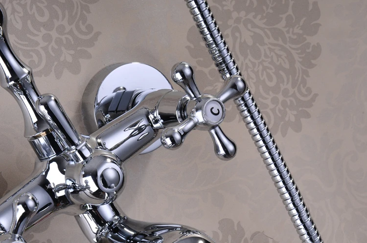 Cromado Banheiro Banheira e Chuveiro Misturador Torneira