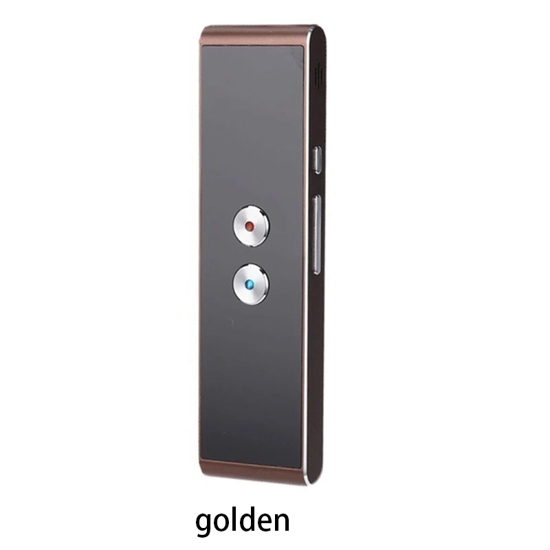 Gold T8 мгновенный голосовой переводчик Smart 2-Way язык портативный смарт-переводчик 42 язык s перевод для обучения путешествий бизнес - Цвет: Gold