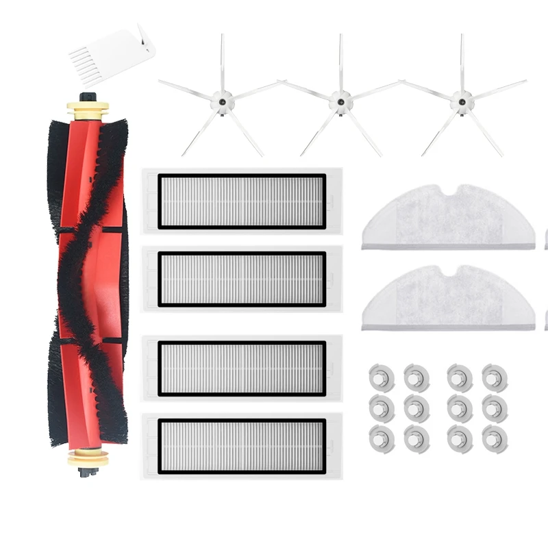 23Pcs Washable HEPA Filter Main Brushes Side Mop Parts for Xiaomi Roborock S5 Max S6 Vacuum Cleaner Accessories | Бытовая техника