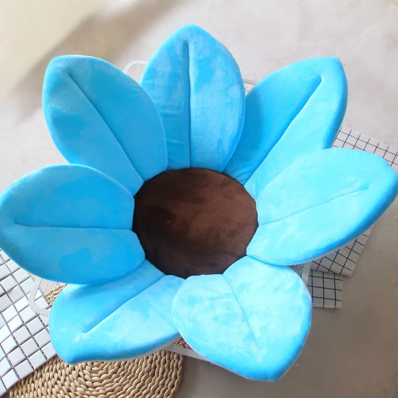 blue IMBABY Детский комфортный коврик для ванной, детская душевая Подушка-Лотос, лепестковый складной коврик для ванной, нескользящий коврик для ванной, Детская ванна, Товары для новорожденных - Цвет: blue