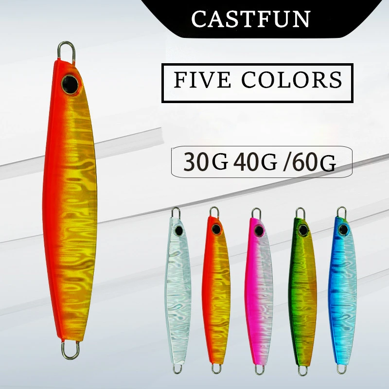 Castfun 鋳造ルアー 30 グラム 40 グラム 60 グラムジギングルアー遅いパワージグメタルジグベイトマグロルアー安い釣り海水 釣りルアー Aliexpress