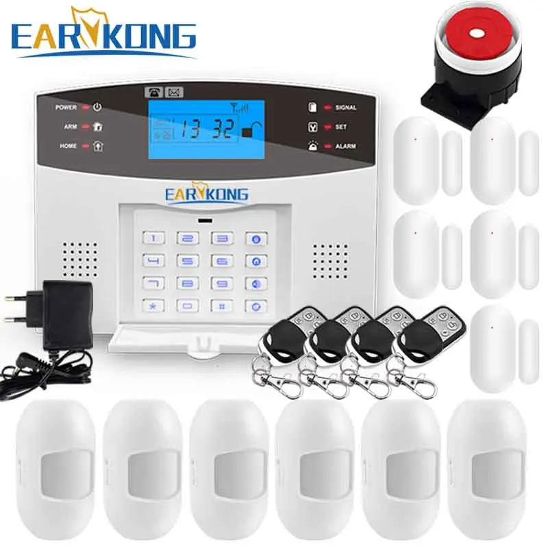 Беспроводная GSM сигнализация 433 МГц с датчиком движения|system security|system alarmsystem alarm gsm |