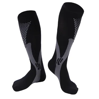 

Unisex Football Compression Leg Socks Support Stretch For Men & Women Sports Running Athletic Medical Therapy Travel School