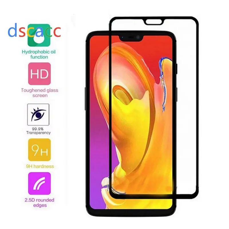 Dscacc полное Закаленное стекло протектор экрана для One Plus 6 5 3 3t 5T 100 шт