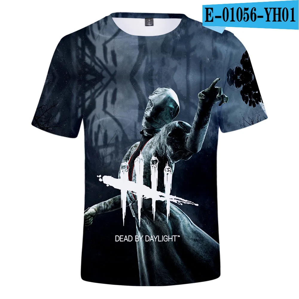 Dead By Daylight Футболка Горячая игра выживания футболка ZombieTerror Стиль 3d печать футболка для мужчин Уличная Топы Harajuku Hombre - Цвет: D