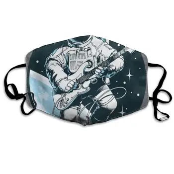 

Astronaut Play Guitar Special Dust Mouth Mask Reusable Anti-Dust Face Mask Adjustable Earloop Skin Protection