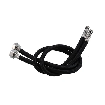 

MTTUZK 304 Stainless Steel G1/2" Black Flexible Cold Hot mixer Faucet Water supply pipe Hoses bathroom Faucet parts