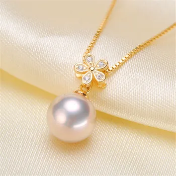 

Pendant Mount Pearl Accessories 925 sterling silver pendant of the same design Jewelry DIY No Pearl Free Shipping