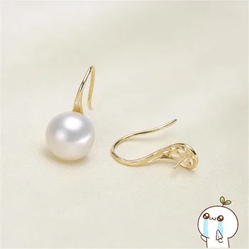 

New DIY Silvery Earrings Clasps Hooks for Woman Handmade Jewelry Making Accessories Fashion Design Hollow Earrings Hooks