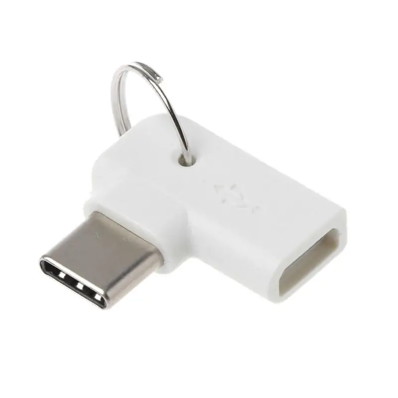 90 градусов Тип C штекер к Micro USB Женский зарядный переходник конвертер адаптер для samsung S10 S9 S8 Note 9/8 huawei mate 10/20