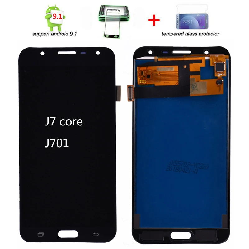 Дешево J701 ЖК дисплей для samsung Galaxy J7 nxt J701F J701M j701 J7 neo J7 core жидкокристаллический дисплей Экран и сенсорный экран