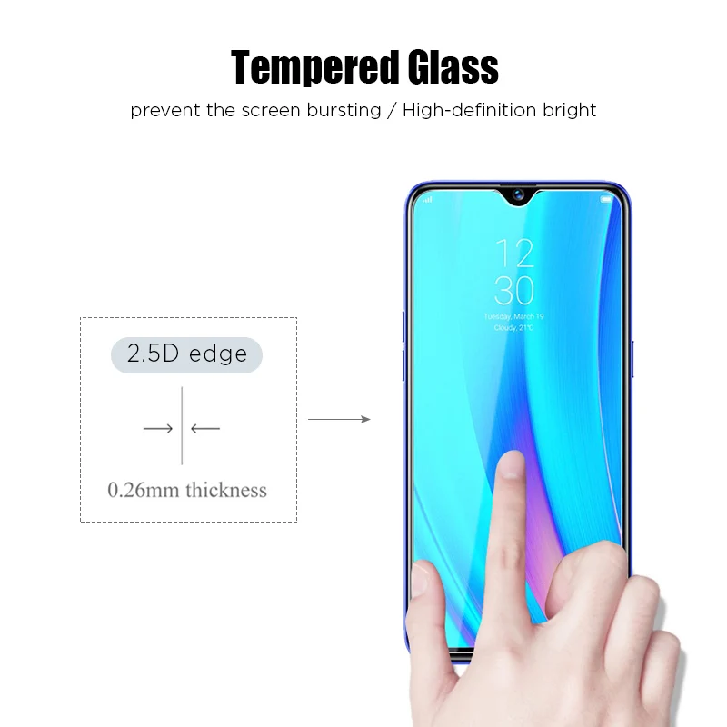 Tempered Glass For OPPO A5 A5S A9 A33 A12 A12e A12S A32 A52 A53 A53 5G A72 A72 5G Screen Film Toughed Glass For OPPO A12 A31 mobile phone screen protector