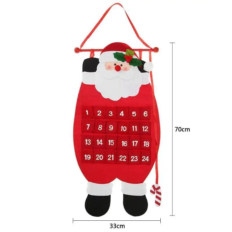Santa Claus 1 шт. креативный Рождественский Адвент-календарь Санта-Клаус Снеговик Олень рождественское Новогоднее рождественское орнаменты для дома и офиса бар украшения - Цвет: Santa Claus