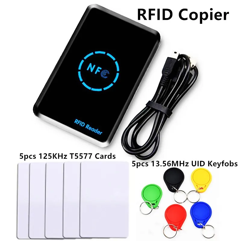 Дубликатор RFID для копирования ключей 125 кГц NFC смарт-кардридер запись 13 56 МГц