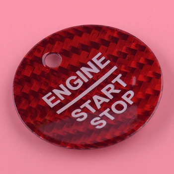 

Red Engine Start Stop Switch Button Sticker Cover Plastic Fit For Ford F-150 Escort Edge Mondeo Focus Everest Taurus Explorer
