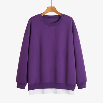 

Women Hooded Pretty Hoodeds O-Neck Long Sleeve Women Hoodie Kawaii Girl Shirt White