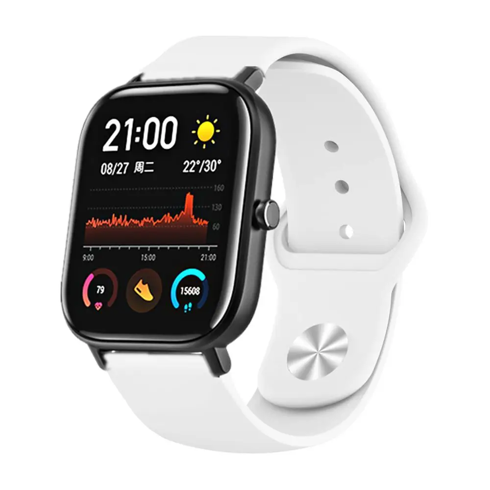 FIFATA 20/22 мм яркие силиконовые часы ремешок для Xiaomi Huami Amazfit GTS смарт-браслет Xiaomi Huami Amazfit Stratos аксессуары