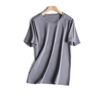 

Fashion loose cotton short-sleeved women's round neck T-shirt 2020 new
