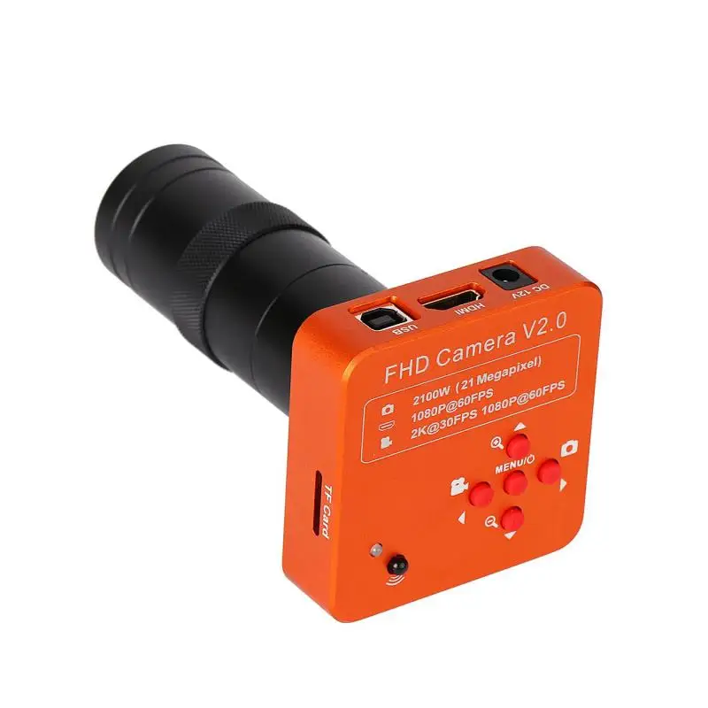 Dreamburgh USB Industrial Microscope Camera 60FPS HDMI HD Camera + 0.5X Eyepiece Adapter Digital C