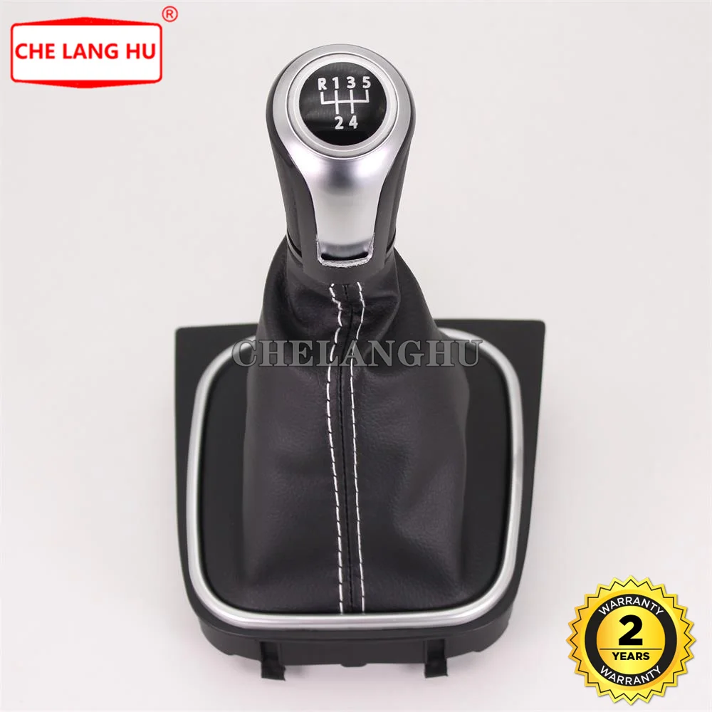 

For volkswagen VW Golf 5 A5 MK5 GTI GTD R32 2004 2005 2006 2007 2008 Car-styling car 5 speed Gear shift knob pu leather Boot