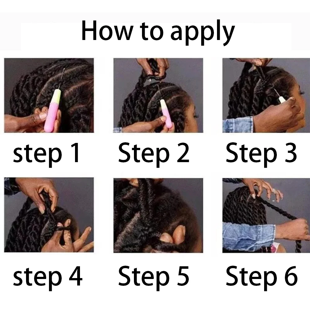 AZIR Senegalese Twist Hair Crochet Braids 24 inch 30 Roots/pack synthetic Crochet Hair Senegalese Braids Twist Hair for Braids 5
