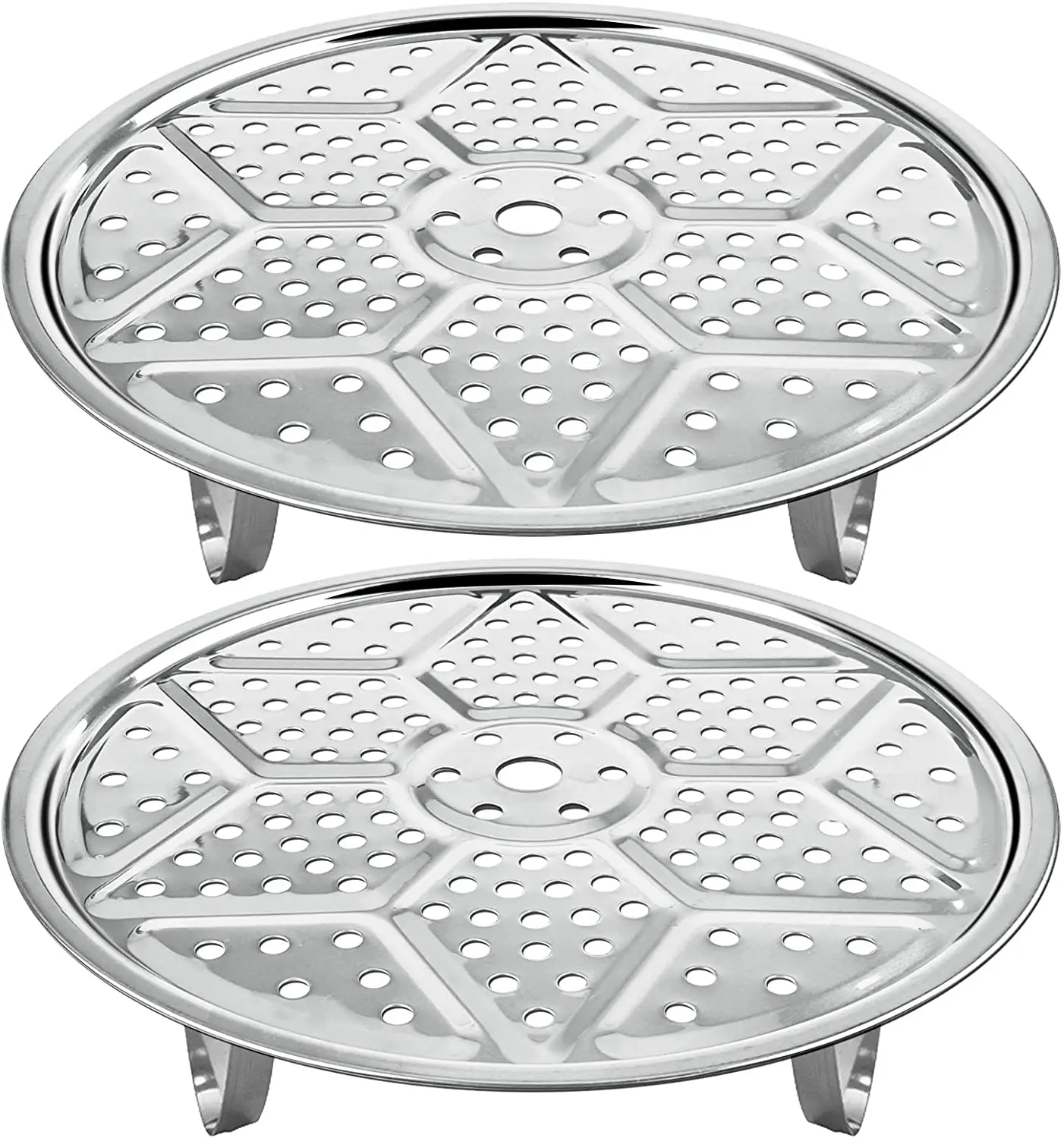 

11-Inch Pressure Cooker Canner Rack (2-Pack) Canning Rack for Stainless Steel Pressure Canner Rack Pot Steam Basket Rack