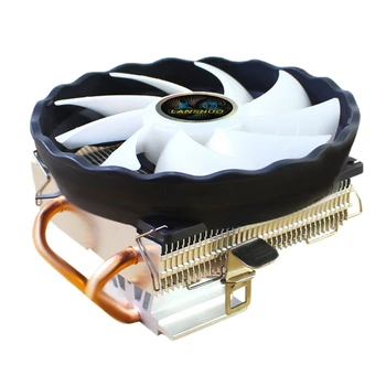 

LANSHUO 2 Copper Tube Down-Blowing 775AMD1155 Desktop Computer Radiator (212 Horizontal Tower 3-Line Symphony Lights)