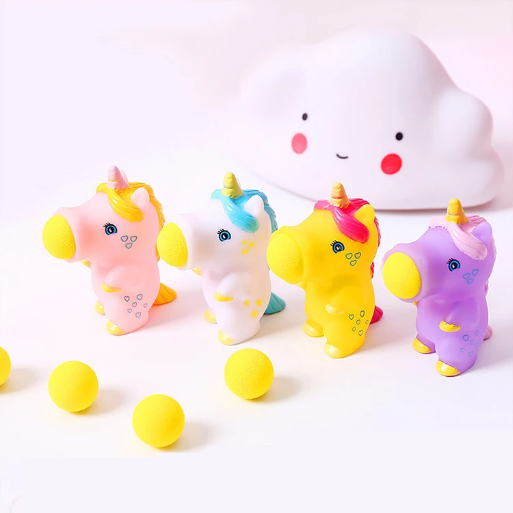 

new novelty unicorn squeeze Catapult ball toy anti stress relief toy for children kids boys girl squeeze fun animal figure doll