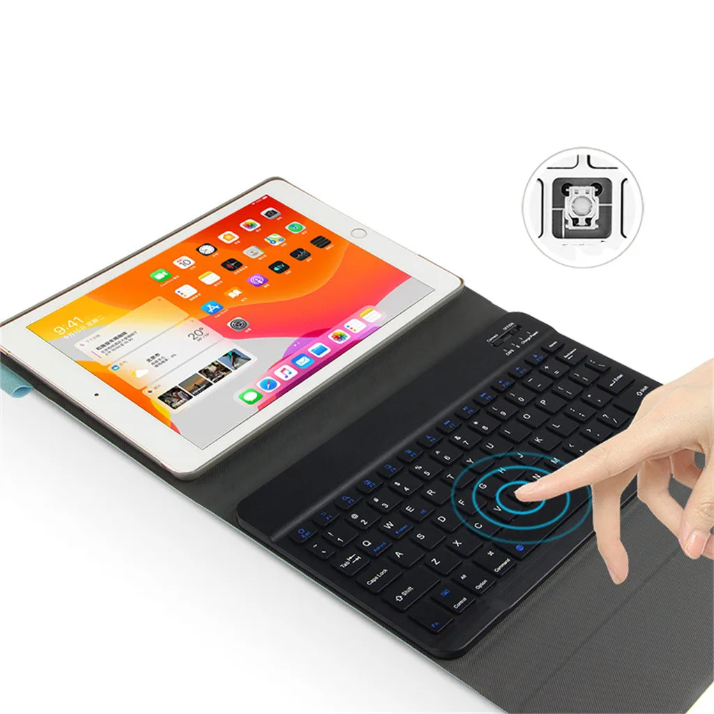 Тонкий чехол-подставка с ручкой для IPad 10," " с функцией пробуждения/сна