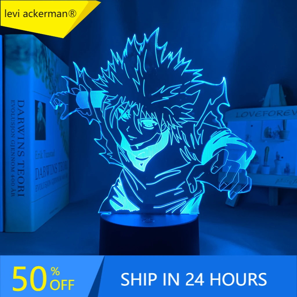 3d светодиодный светильник Hunter X Killua для спальни ночсветильник украшения подарок