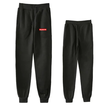 

2019 New Korean Fashion K-POP SuperM BAEKHYUN KAI Mark LUCAS TEN Taeyong Lee Taemin Kpop Super M Hip Hop Long Pants Trousers