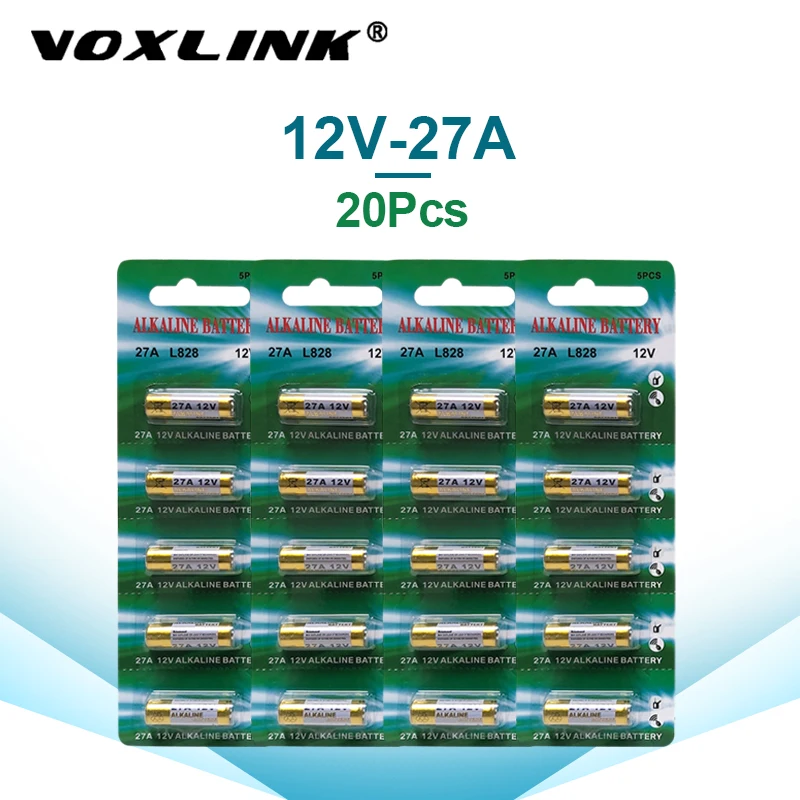 VOXLINK 27A 12 В батареи 20 шт. для дверного звонка сигнализация дистанционное
