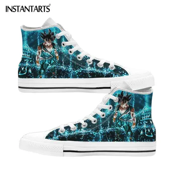 

INSTANTARTS Dragon Ball Design Canvas Shoes High Quality Flats Sneakers Boys Girls Street Style Brand Footwear Vulcanized Shoe