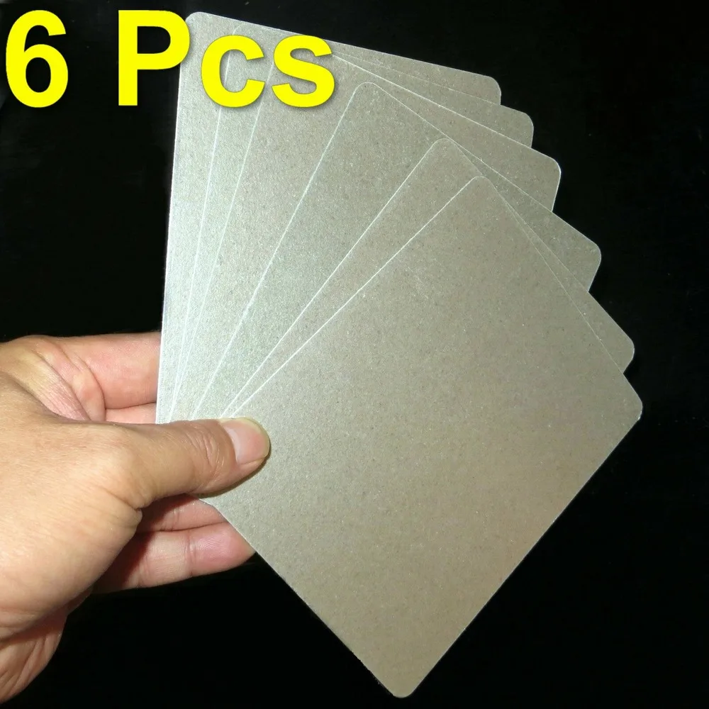 6pcs 15cm X 12cm Mica Plates Sheets Thick Microwave Oven Replacement Part for Midea Universal Home Appliances Parts | Обустройство