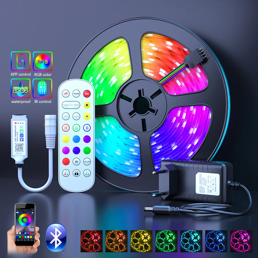 2835 Smd 5050 Rgb Led Strip Light 5m 10m Led Lights String Tape Led 2835-smd-5050-rgb-led-strip-light-5m-10m-led-lights-string-tape-led