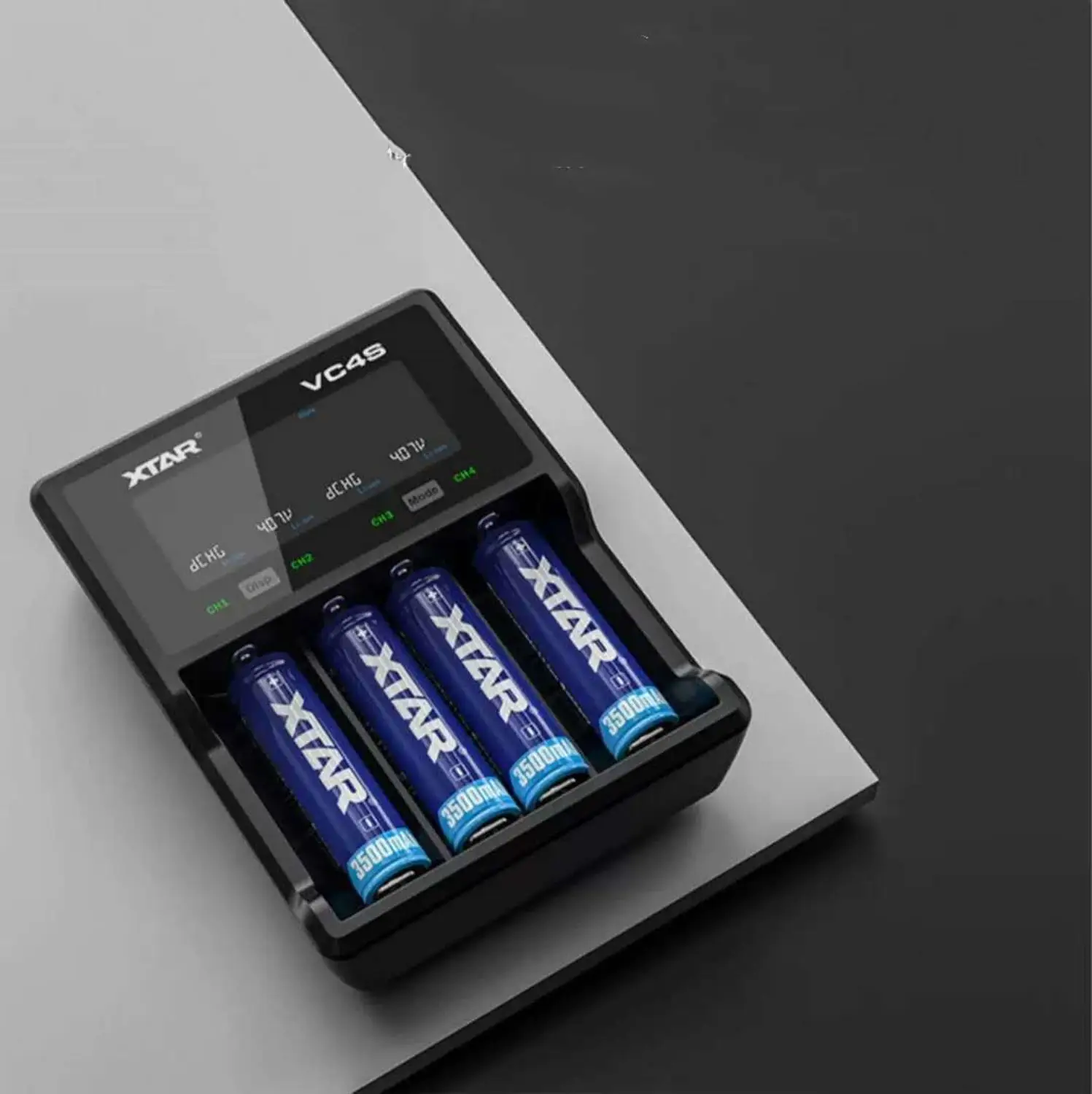 XTAR VC4S Зарядное устройство Универсальный ЖК-дисплей Экран Дисплей USB никель-металл-гидридный аккумулятор с никель-кадмиевый аккумулятор li-ion Батарея Зарядное устройство 18650 20700 21700 22650 18500 18700