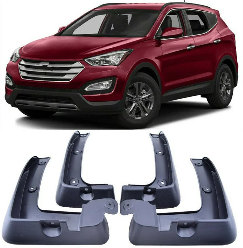 Car decoration Guards Mud Flaps FIT For 13-2018 Hyundai Santa Fe ix45 / XL Sport 4PCS/Set | Автомобили и мотоциклы