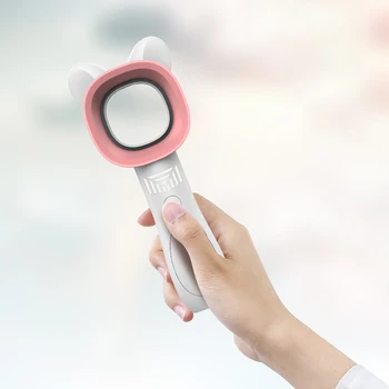 

Hand Held Cooler Fan Creative No Leaf Handy Fan 360 Degrees USB Rechargeable Fan With 3-gear Adjustable Wind Speed