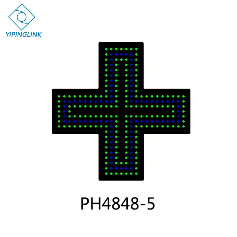 Зеленый синий светодиодный знак Креста высокой яркости маленький размер 48*48 см медицинский магазин Неоновый крест Крытый крест доска