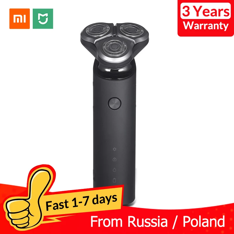 Pаспродажа Xiaomi Mijia электробритва для мужчин перезаряжаемая гибкая бритва машина для сухого влажного бритья триммер для бороды IPX7 моющаяся двойная бри...